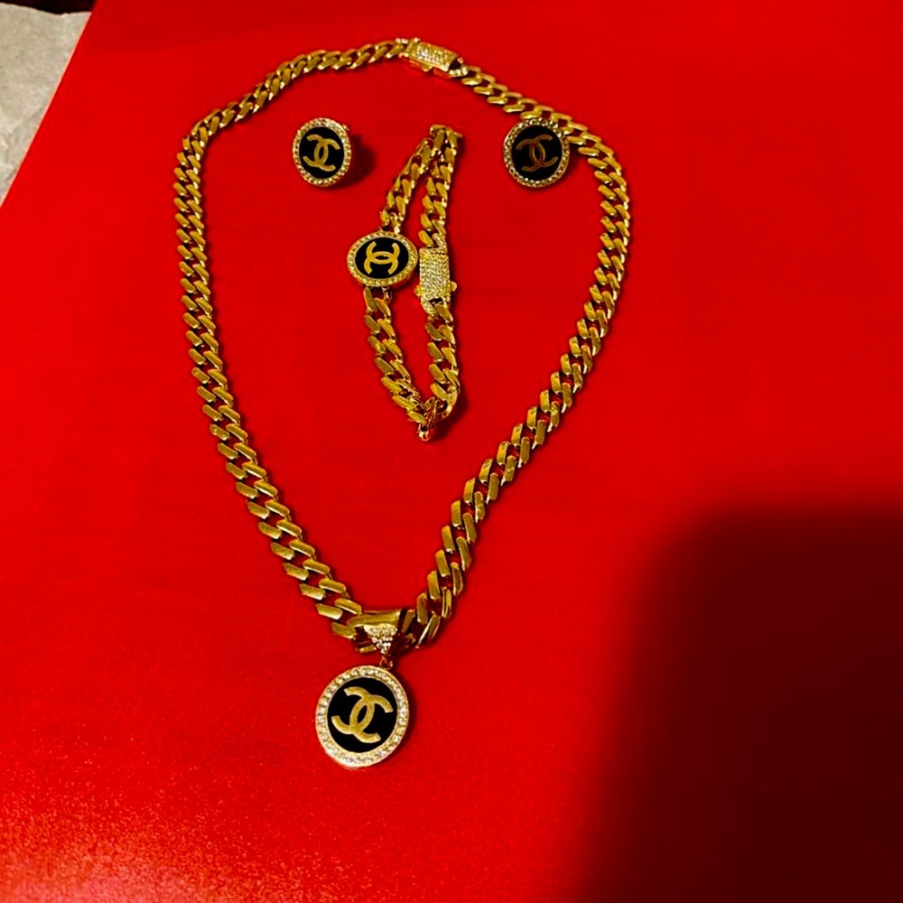 Set Mónaco 15k Italian Gold solid 3,999